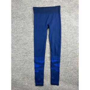 Tory Burch Sport Leggings Women's Small Blue Stripe Footed Stirrup Active Pants